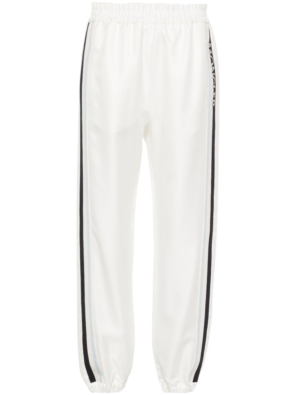 Moncler logo-embroidered track pants - Neutrals von Moncler