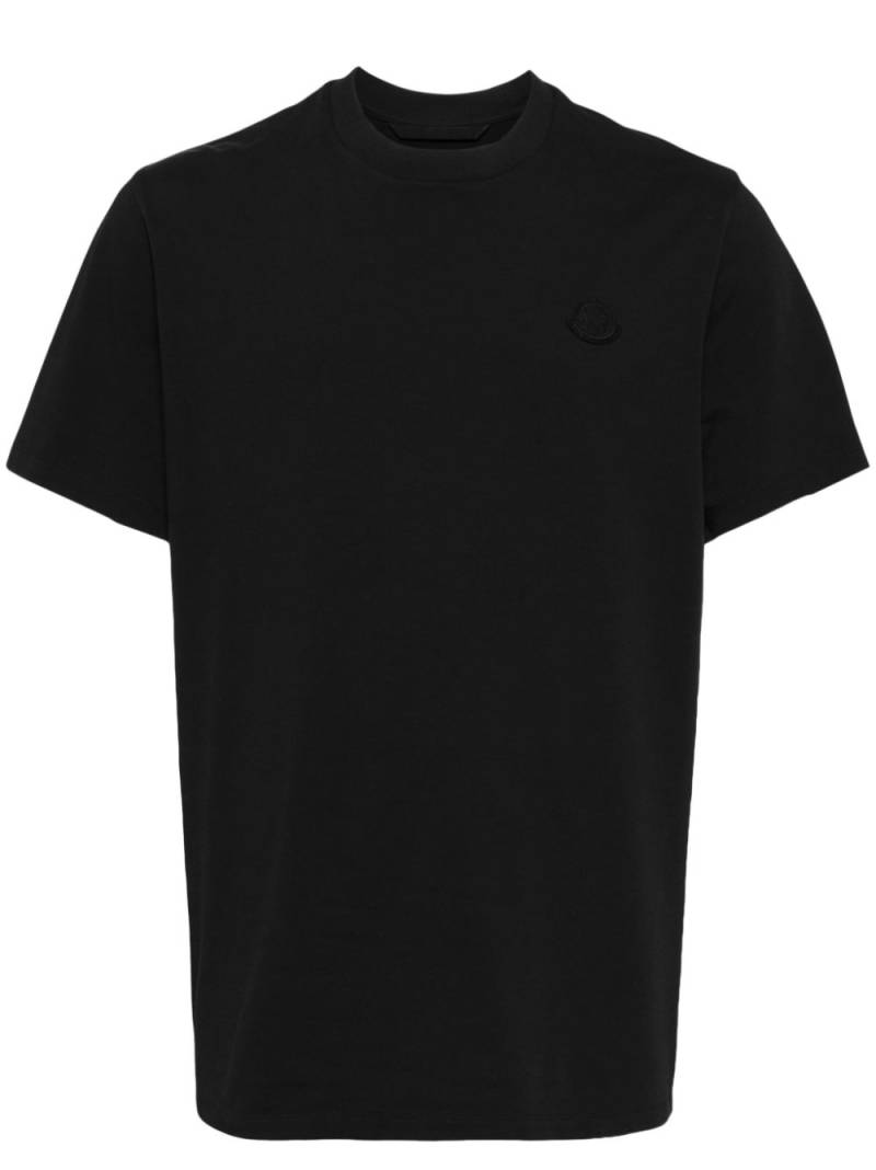 Moncler logo patch T-shirt - Black von Moncler