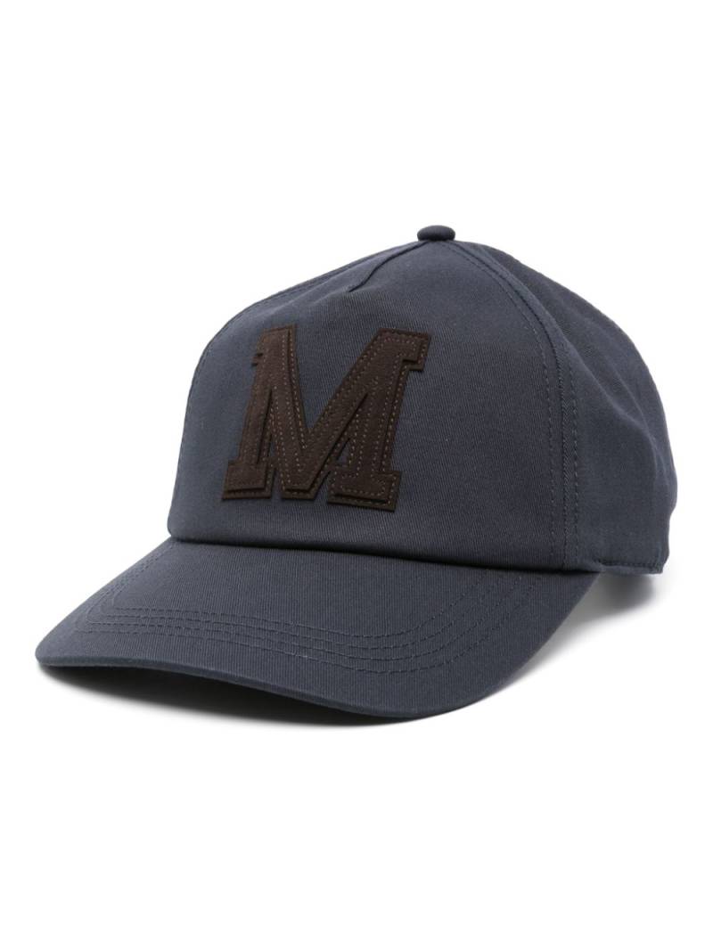 Moncler logo-patch baseball cap - Blue von Moncler