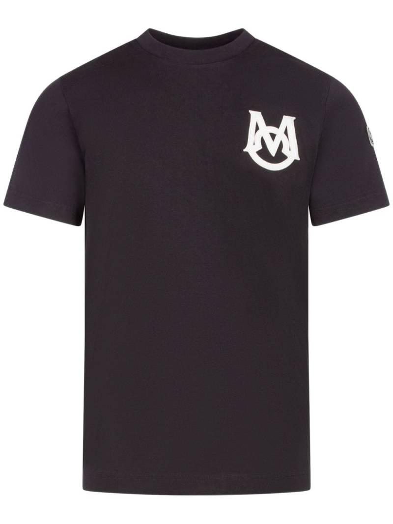 Moncler logo-patch cotton T-shirt - Black von Moncler