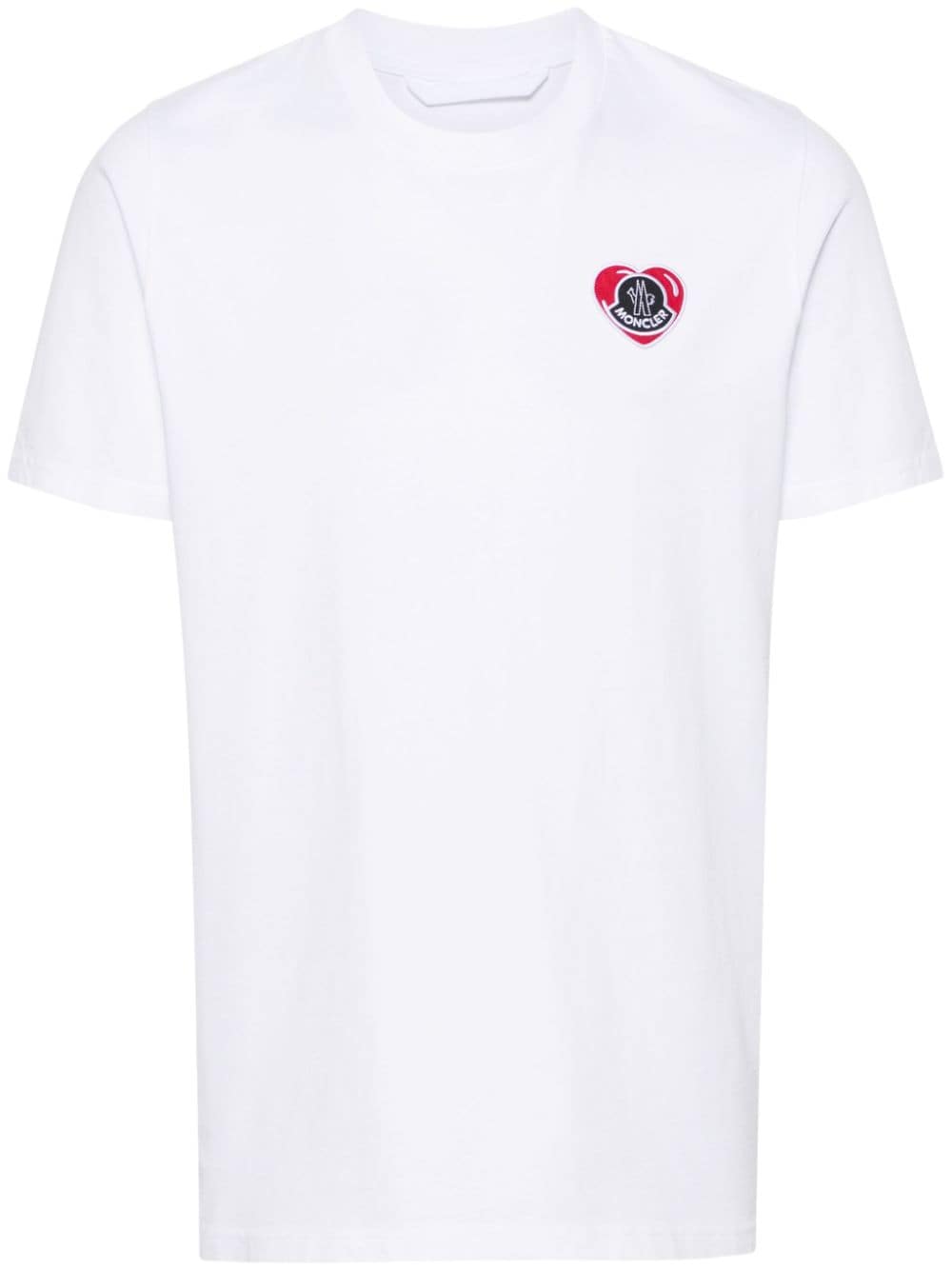 Moncler logo-patch cotton T-shirt - White von Moncler