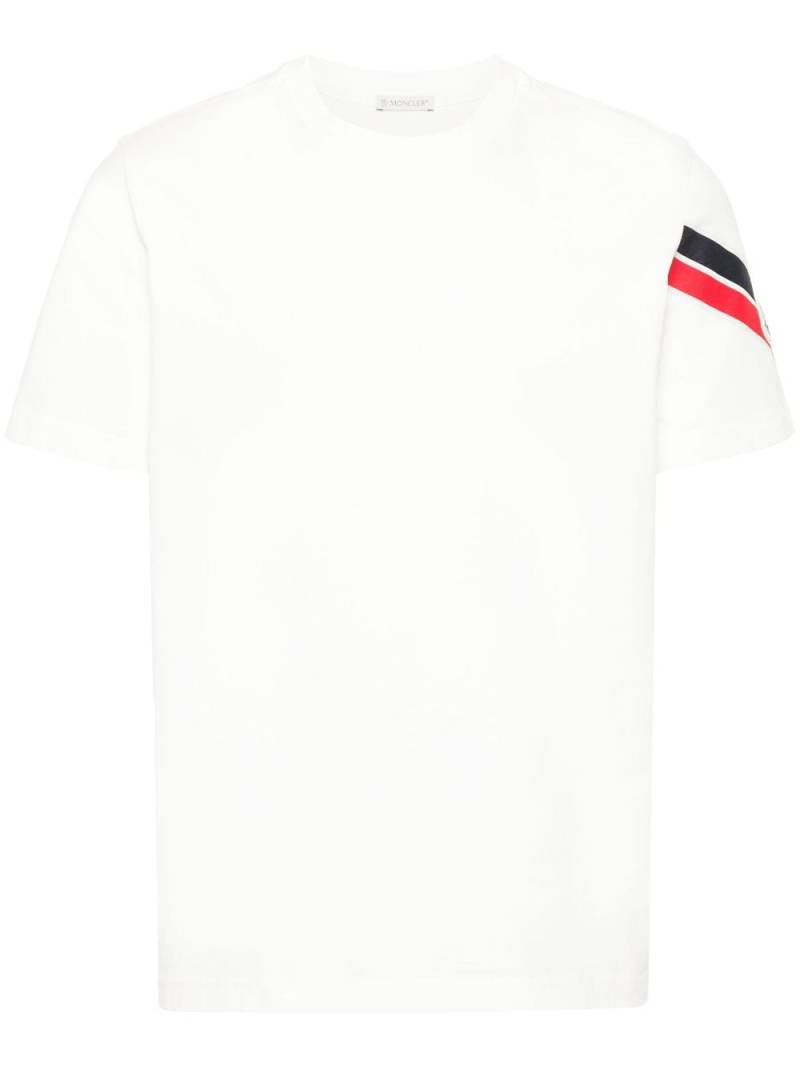 Moncler logo-patch cotton T-shirt - White von Moncler