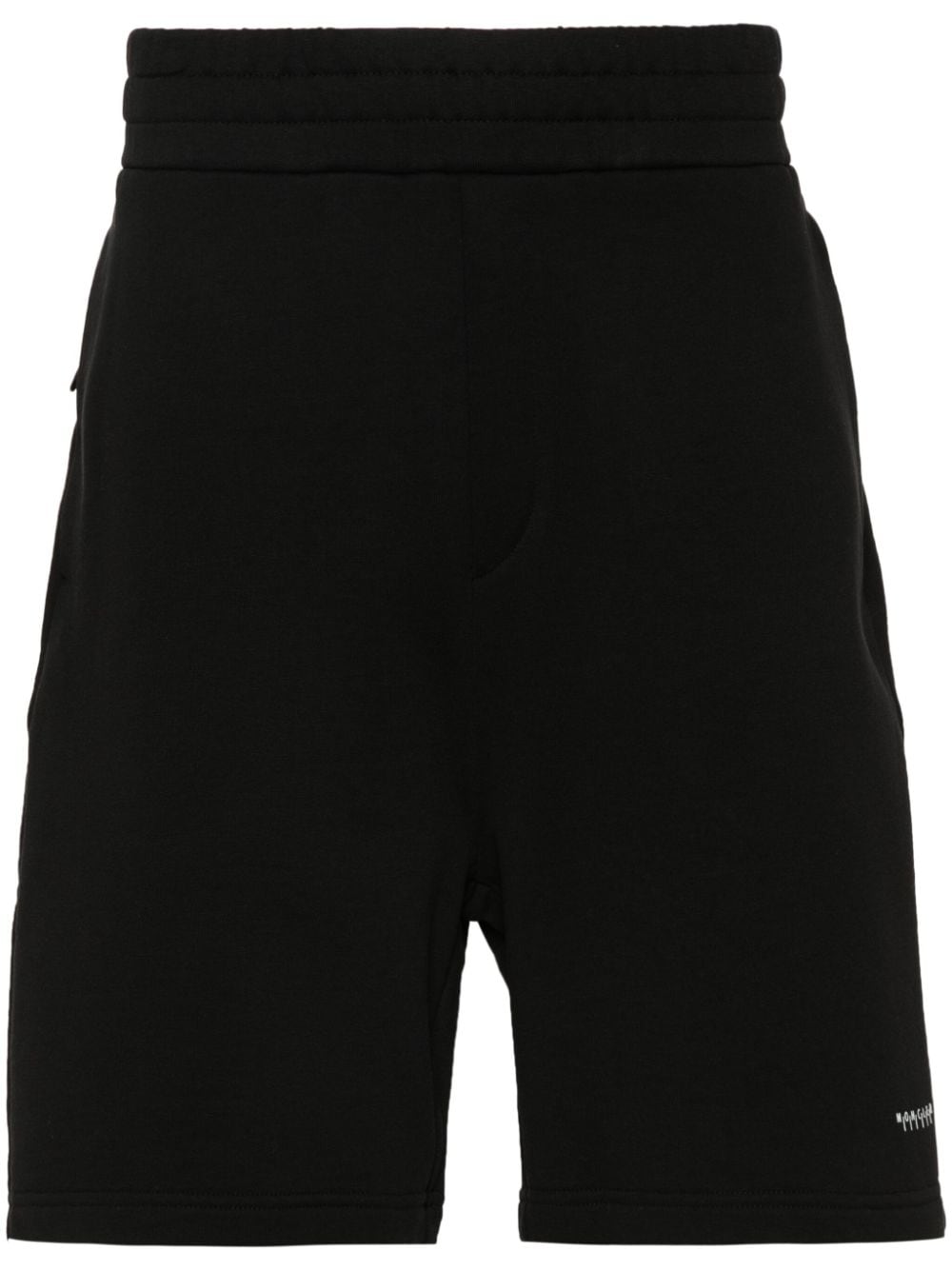 Moncler logo-patch cotton shorts - Black von Moncler
