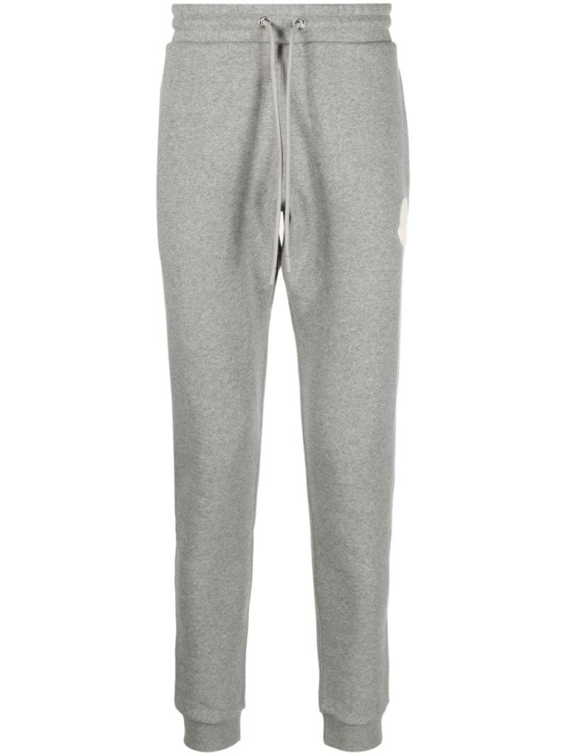 Moncler logo-patch cotton track pants - Grey von Moncler