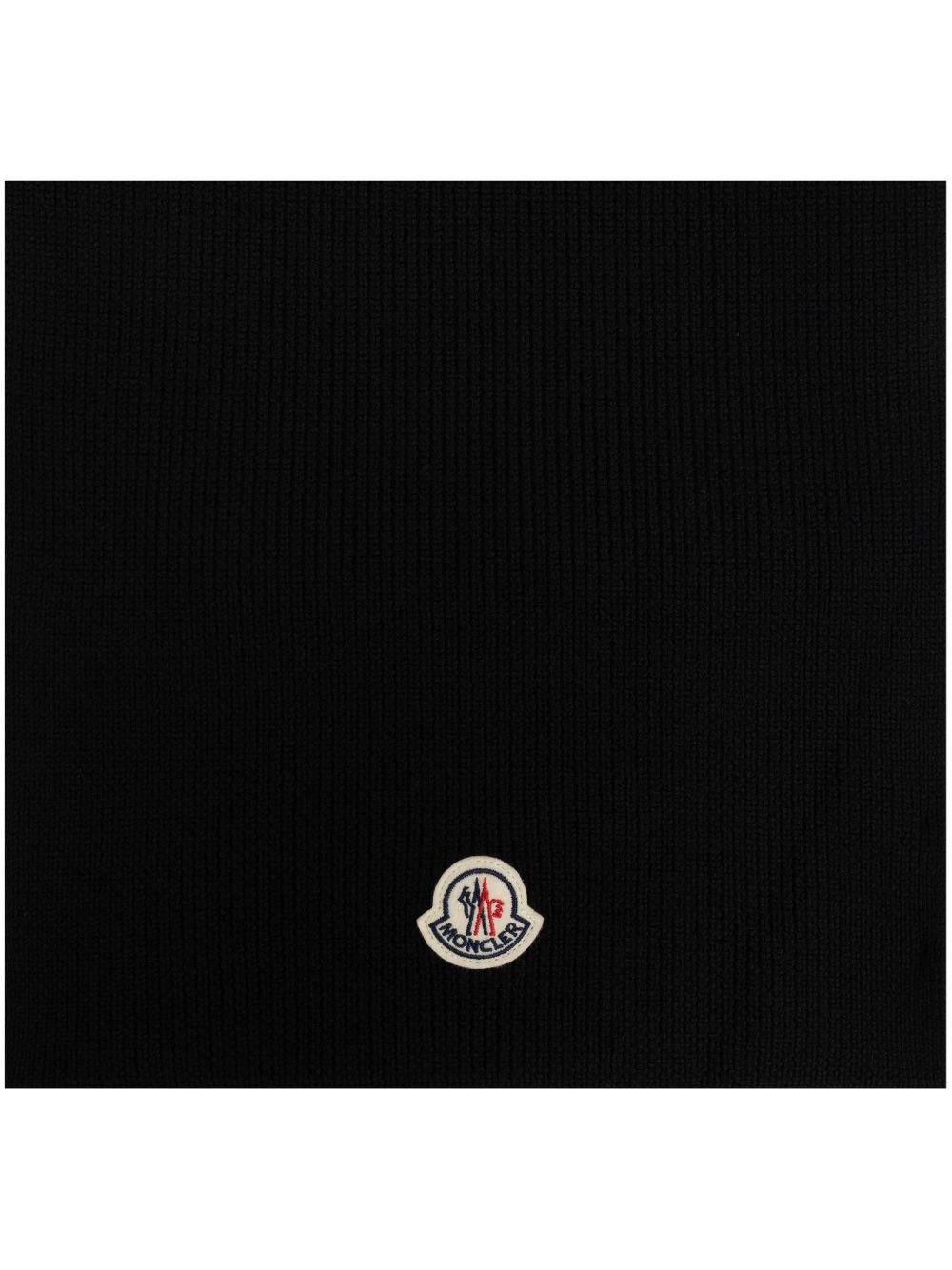 Moncler logo-patch scarf - Black von Moncler