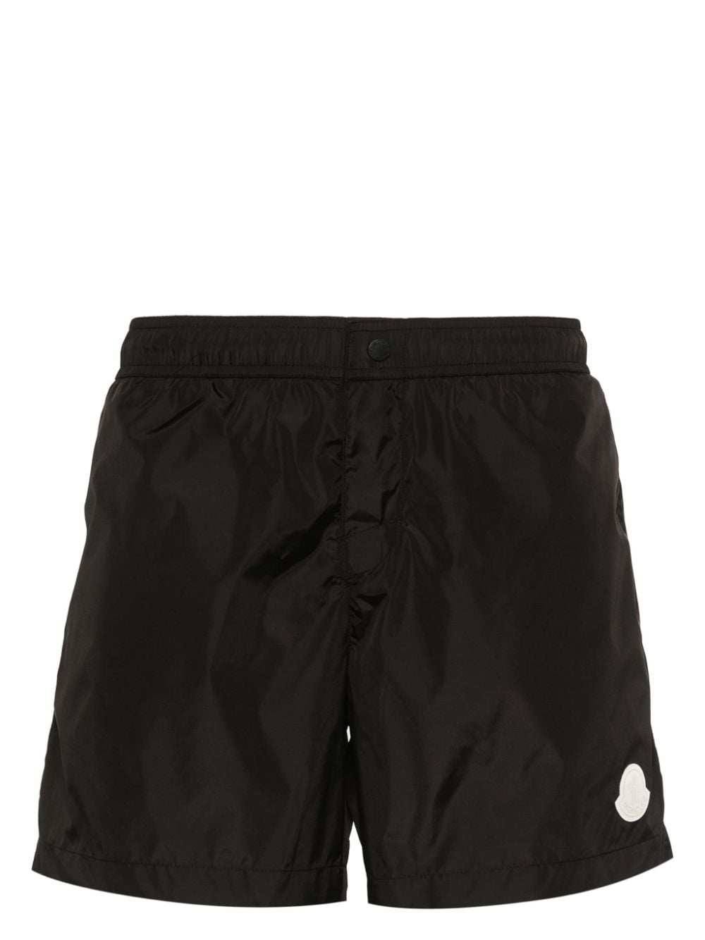 Moncler logo-patch swim shorts - Black von Moncler