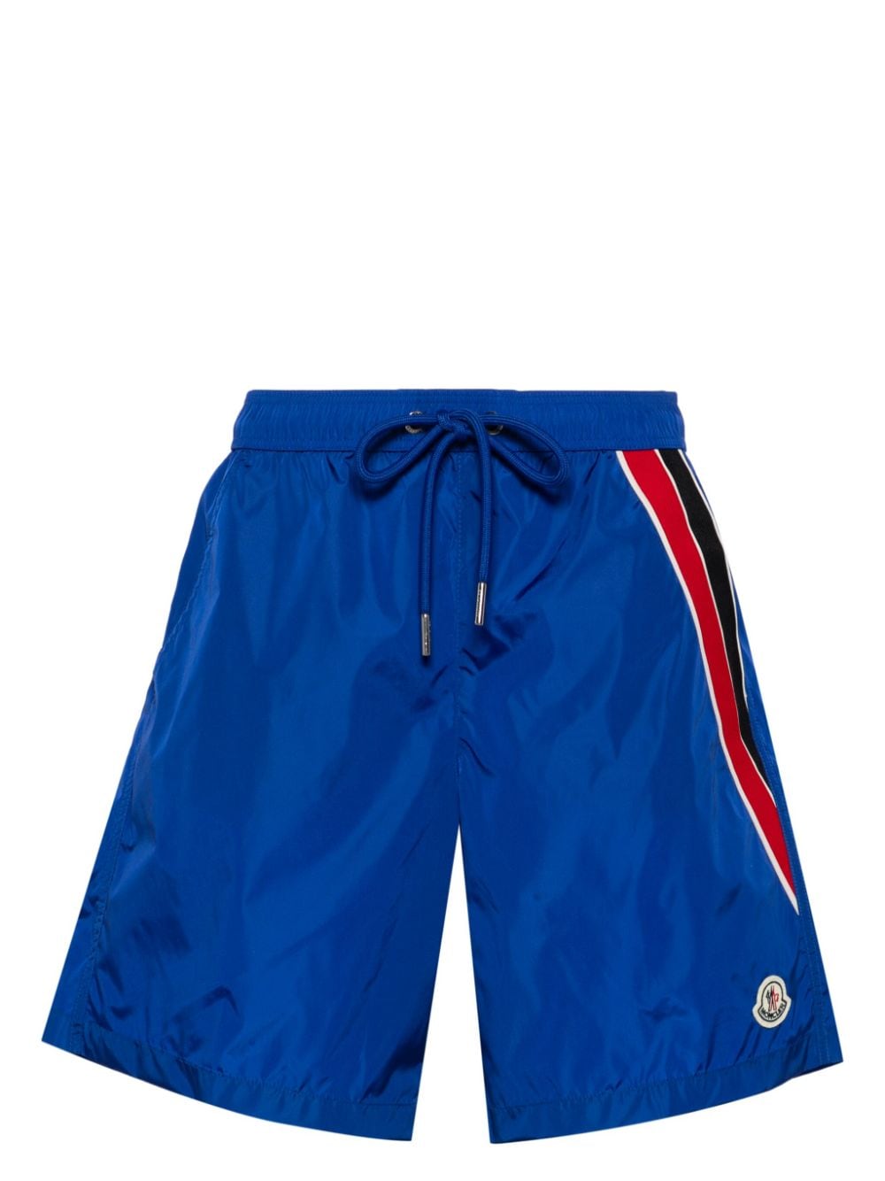 Moncler logo-patch swim shorts - Blue von Moncler