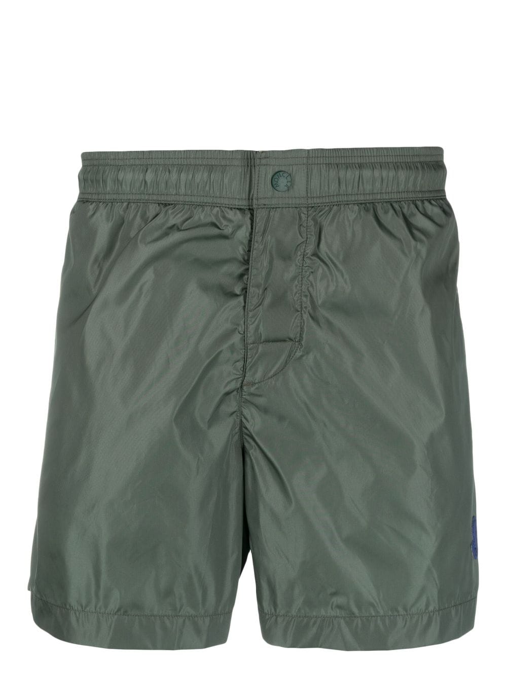 Moncler logo-patch swim shorts - Green von Moncler