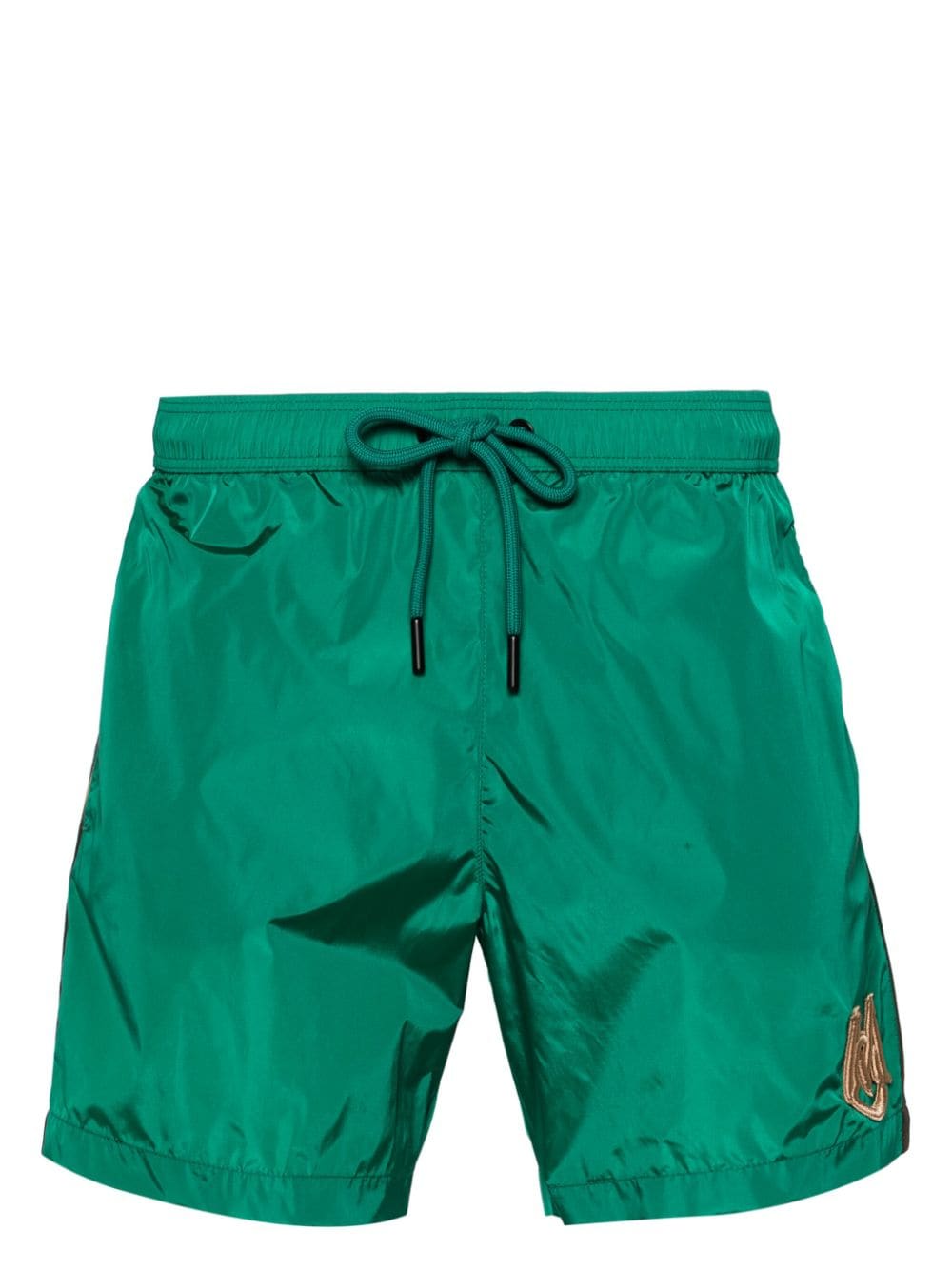 Moncler logo-patch swim shorts - Green von Moncler