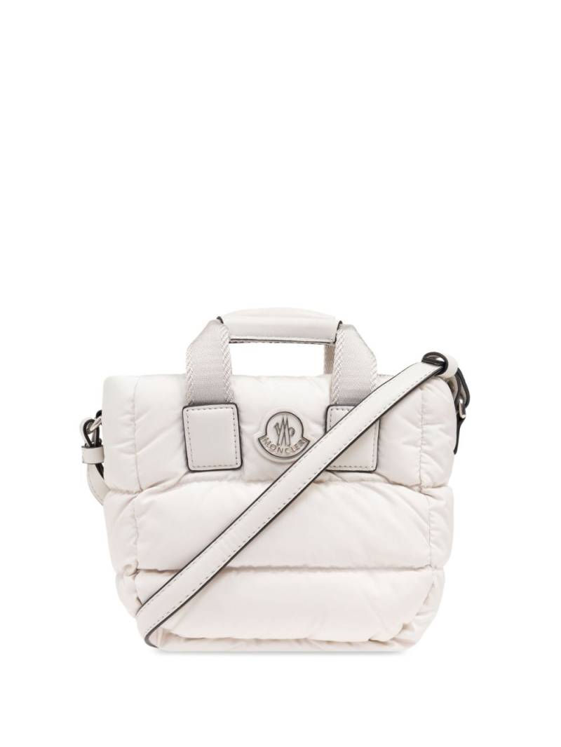 Moncler logo-patch tote bag - White von Moncler