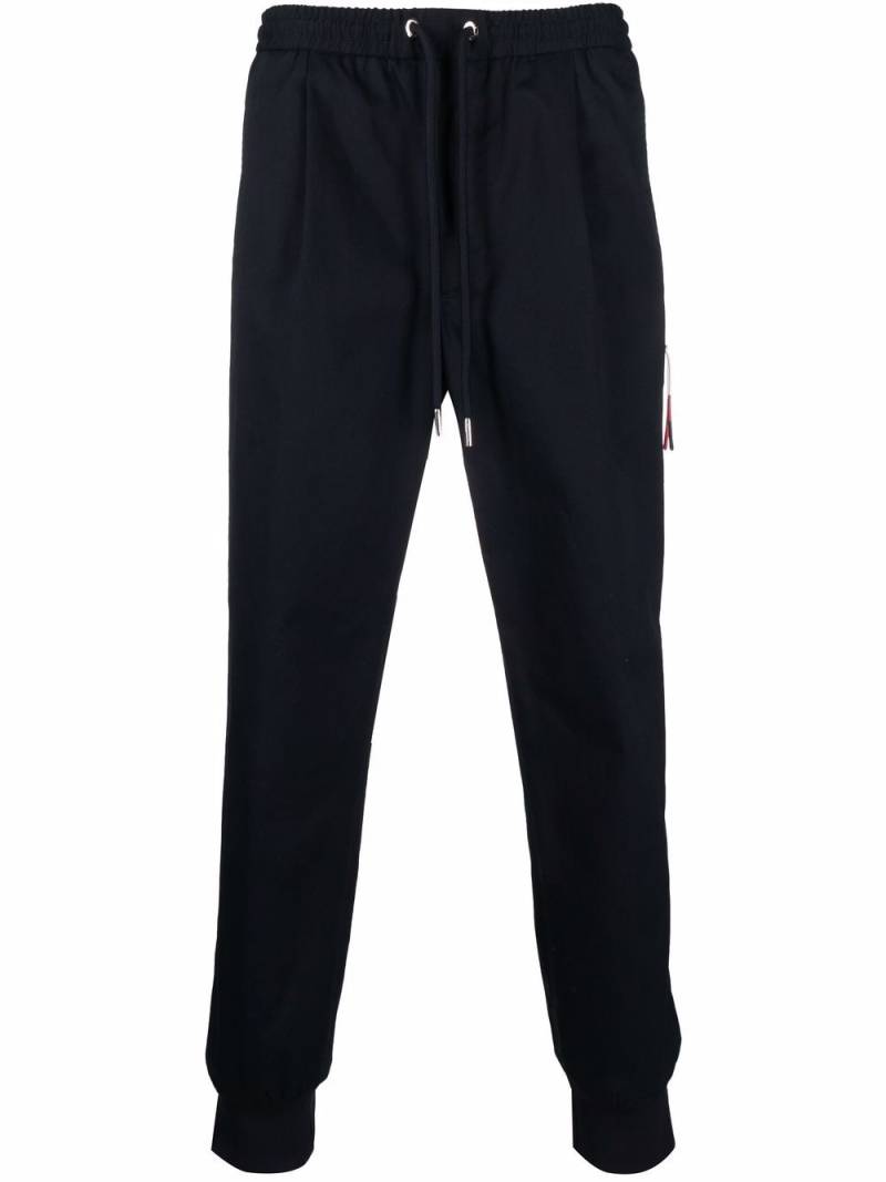 Moncler logo-patch track pants - Blue von Moncler