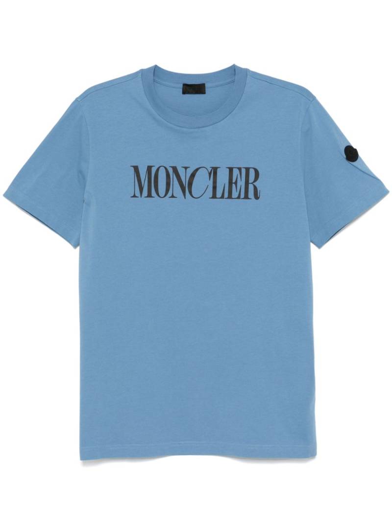 Moncler logo-print T-shirt - Blue von Moncler