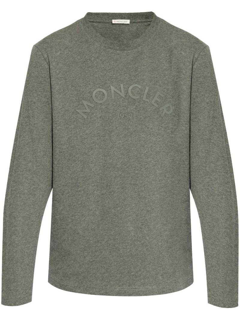 Moncler logo-print T-shirt - Grey von Moncler