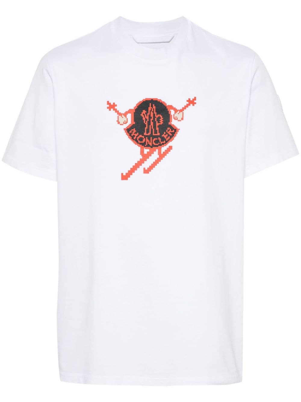 Moncler logo-print T-shirt - White von Moncler