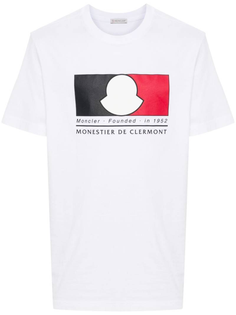 Moncler logo-print T-shirt - White von Moncler