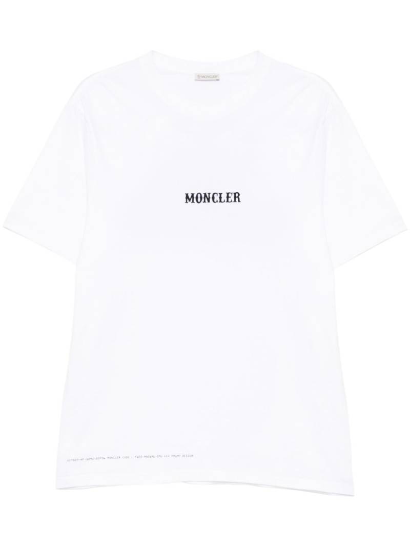 Moncler logo-print T-shirt - White von Moncler