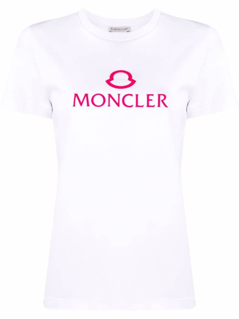 Moncler logo-print T-shirt - White von Moncler