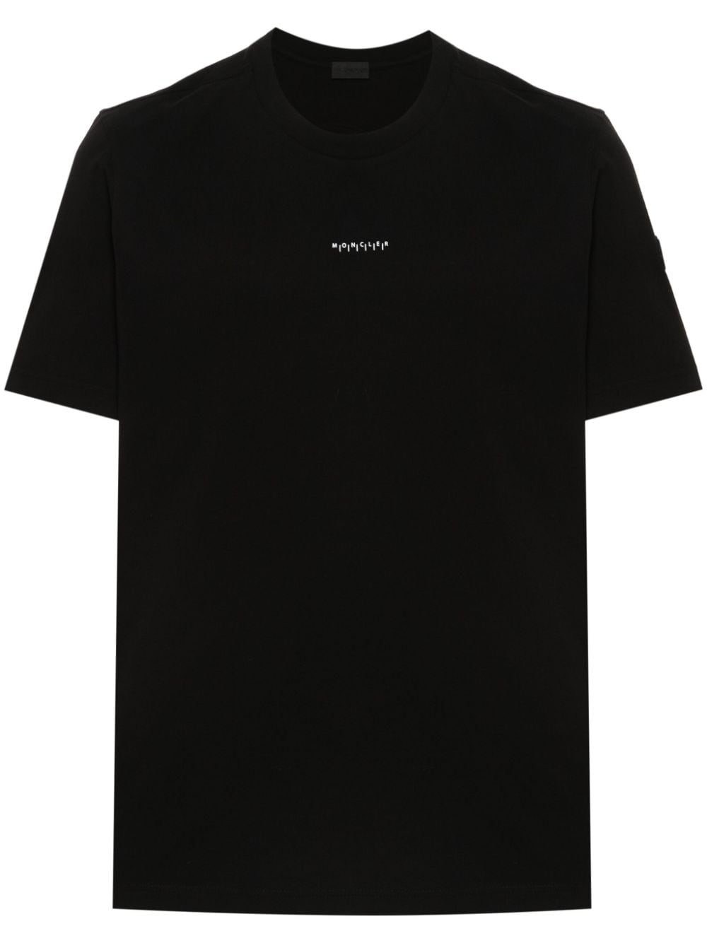 Moncler logo-print cotton T-shirt - Black von Moncler