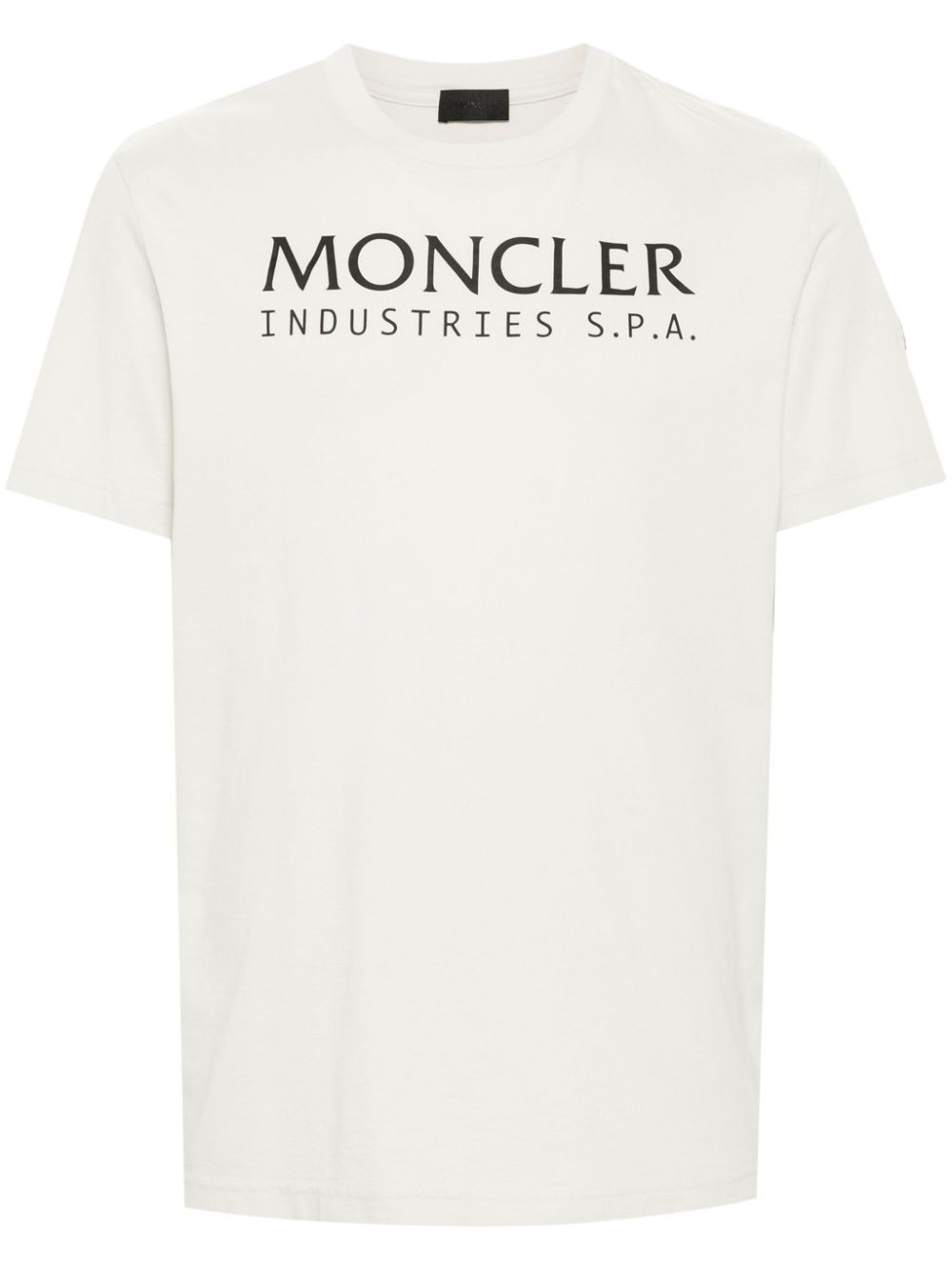 Moncler logo-print cotton T-shirt - Grey von Moncler