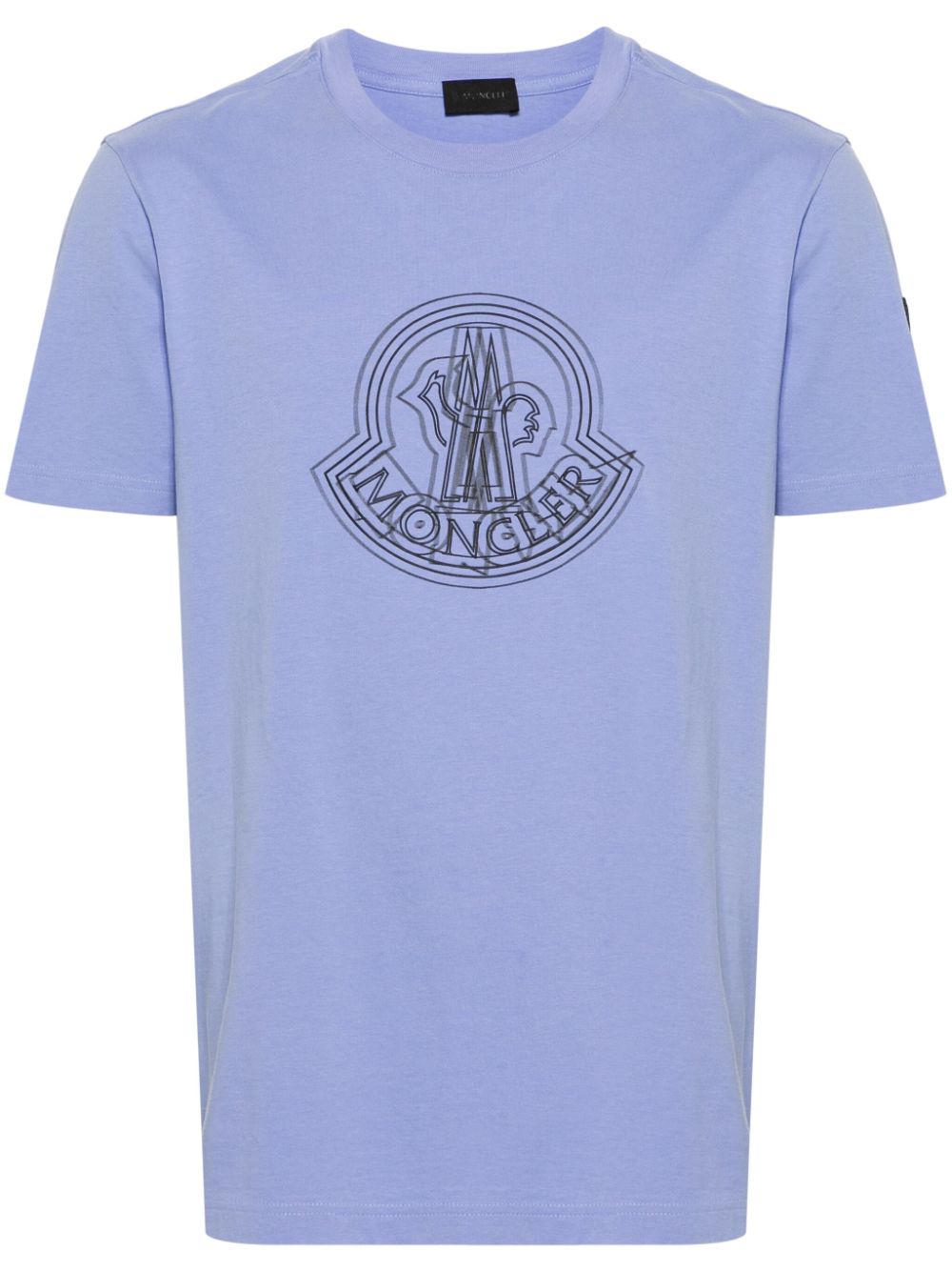 Moncler logo-print cotton T-shirt - Purple von Moncler