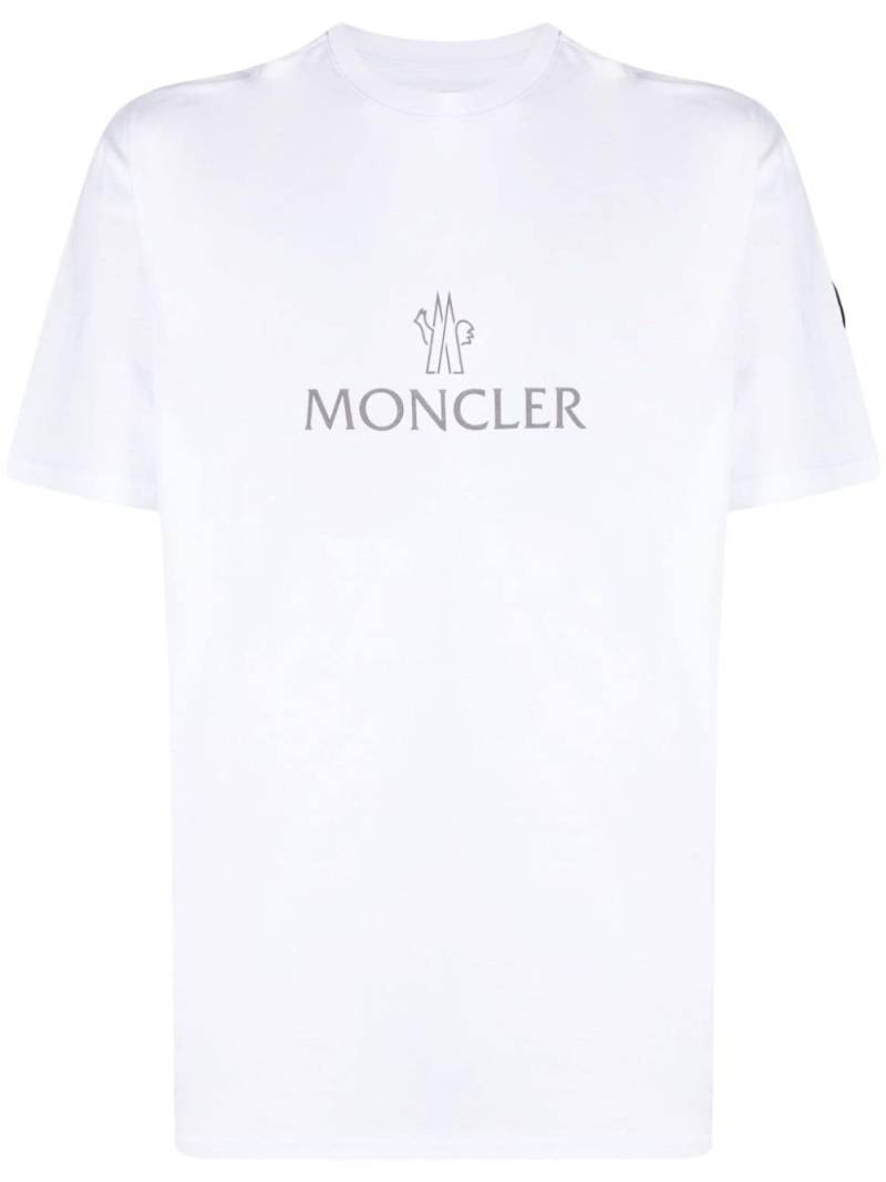 Moncler logo-print cotton T-shirt - White von Moncler