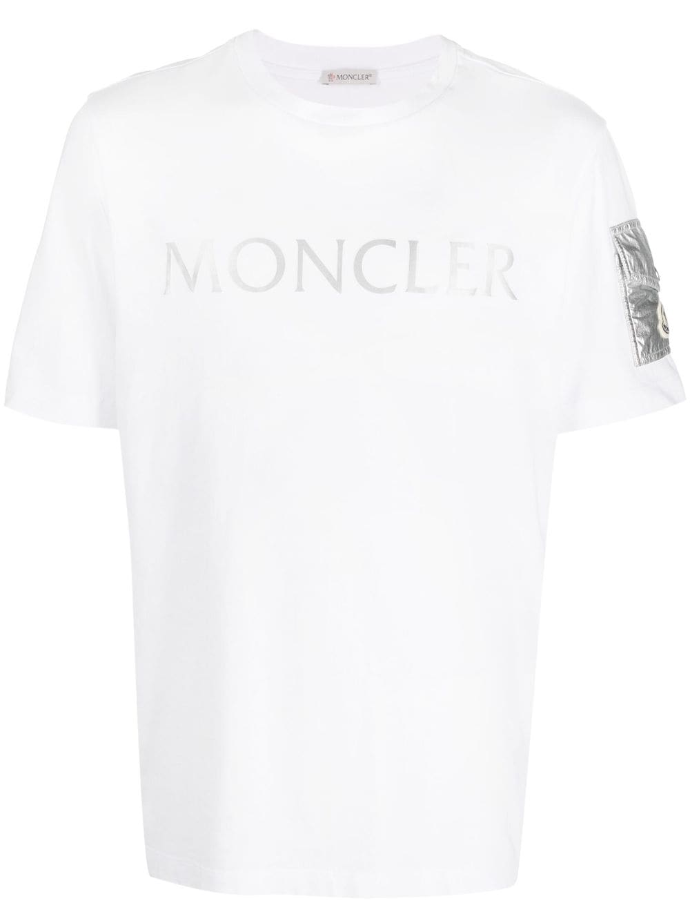 Moncler logo-print cotton T-shirt - White von Moncler