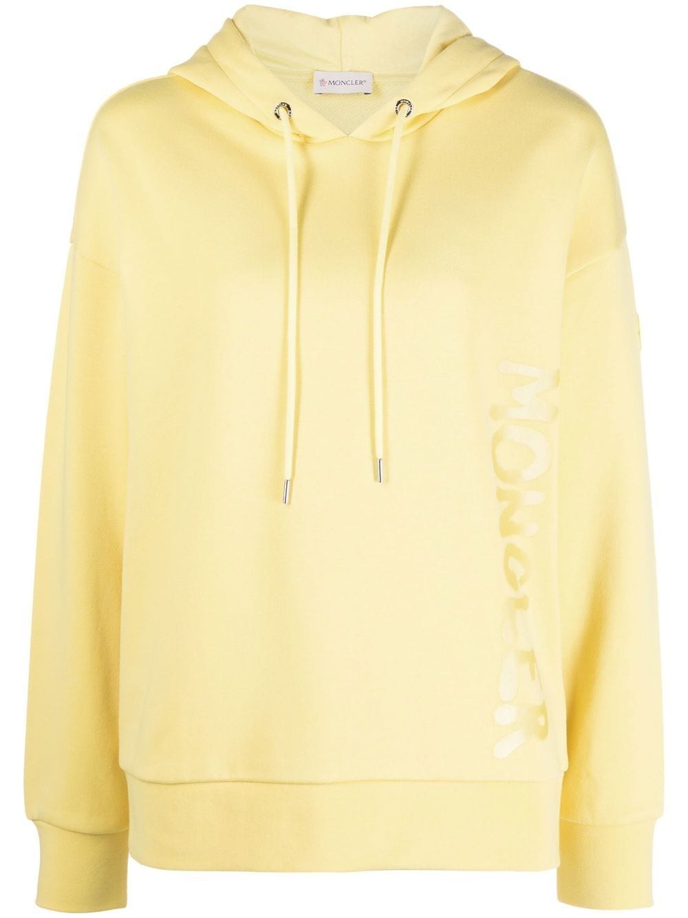 Moncler logo-print hoodie - Yellow von Moncler