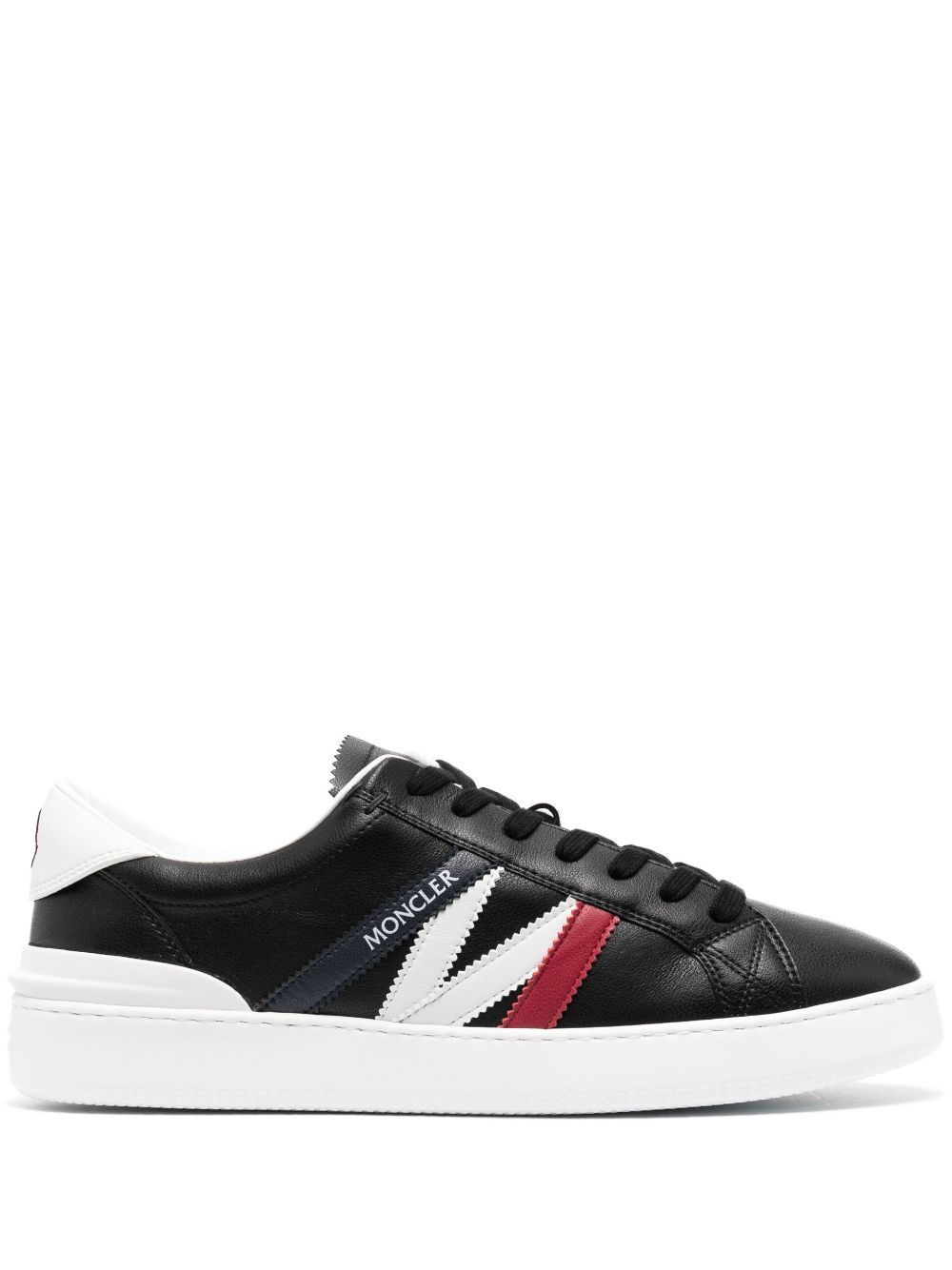 Moncler logo-print lace-up sneakers - Black von Moncler