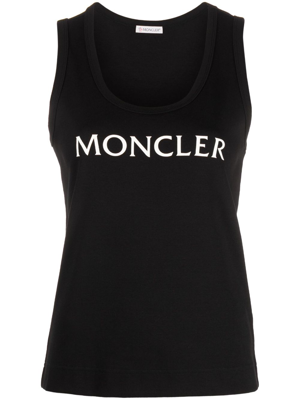 Moncler logo-print tank top - Black von Moncler