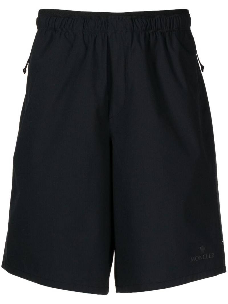 Moncler logo-print track shorts - Black von Moncler