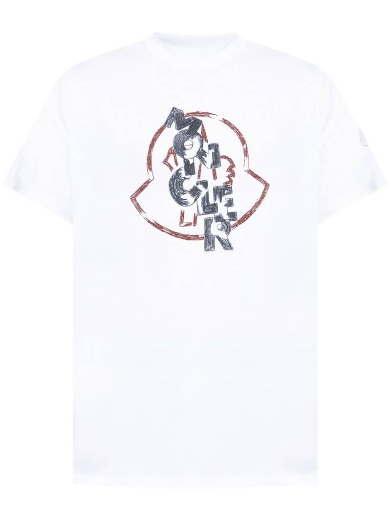 Moncler logo t-shirt - White von Moncler