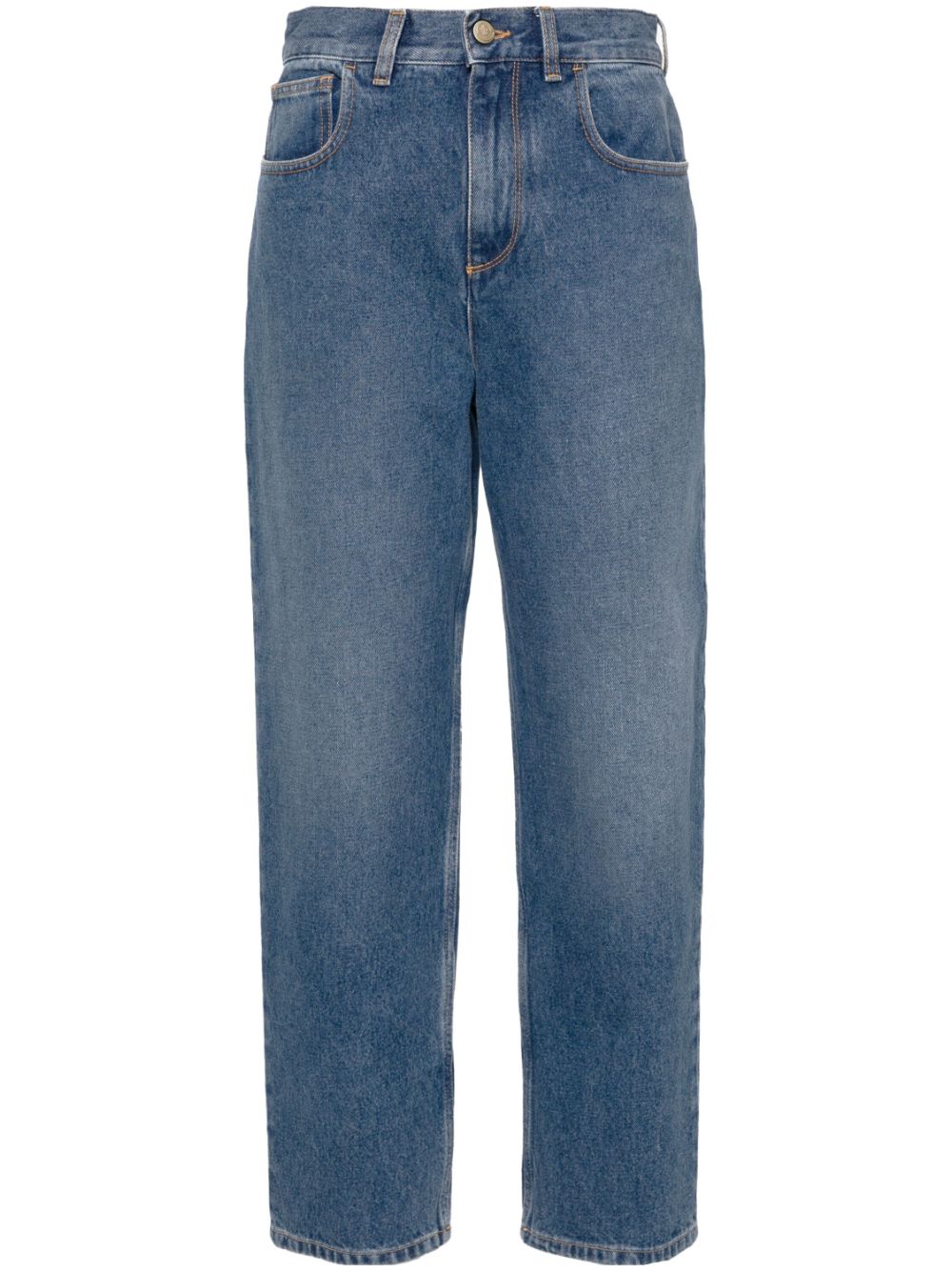 Moncler mid-rise straight jeans - Blue von Moncler