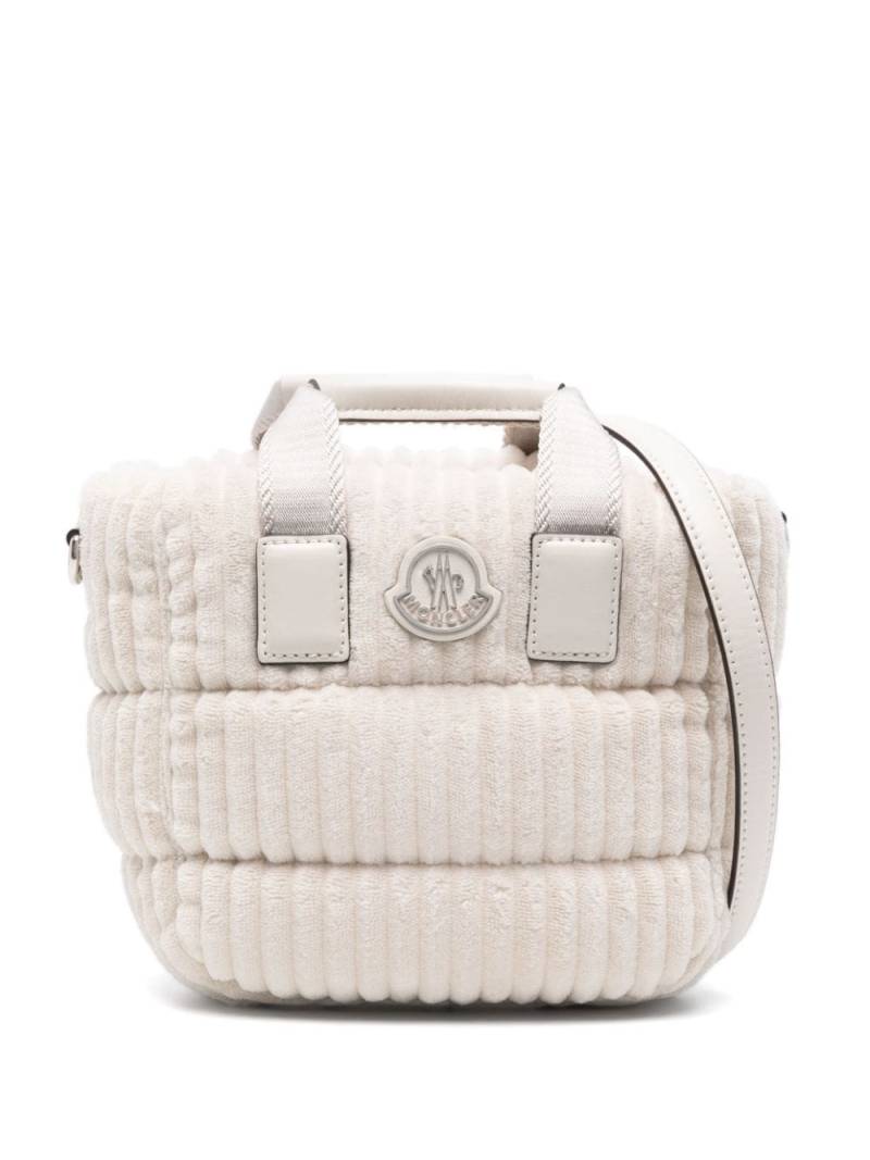 Moncler mini Caradoc tote bag - Neutrals von Moncler