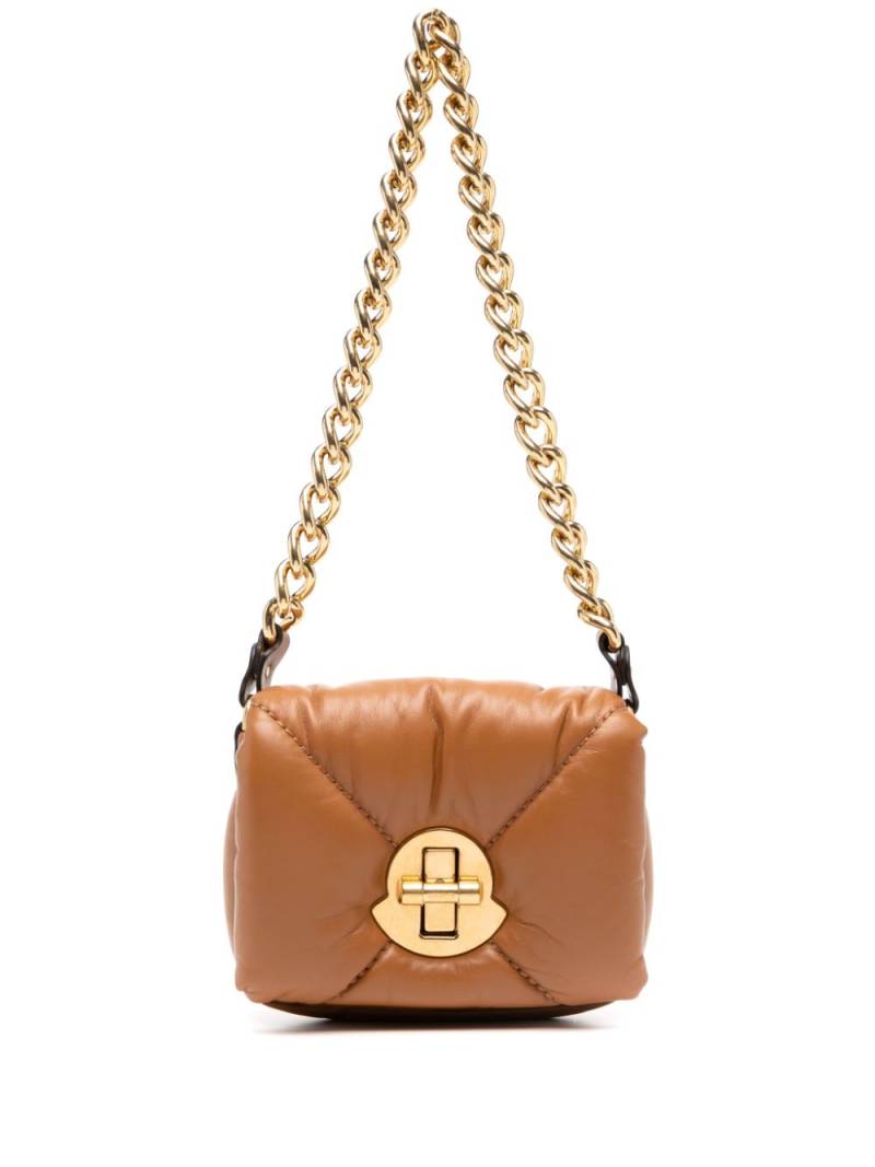 Moncler mini Puf cross body bag - Brown von Moncler