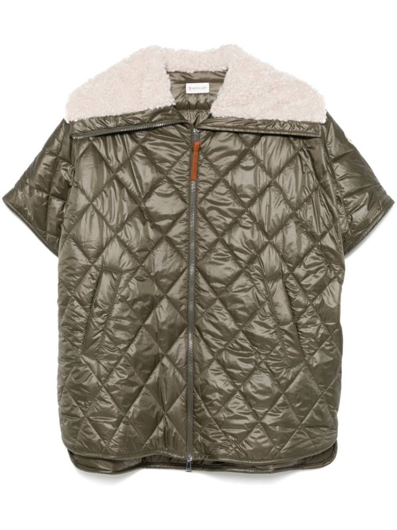 Moncler padded cape - Green von Moncler