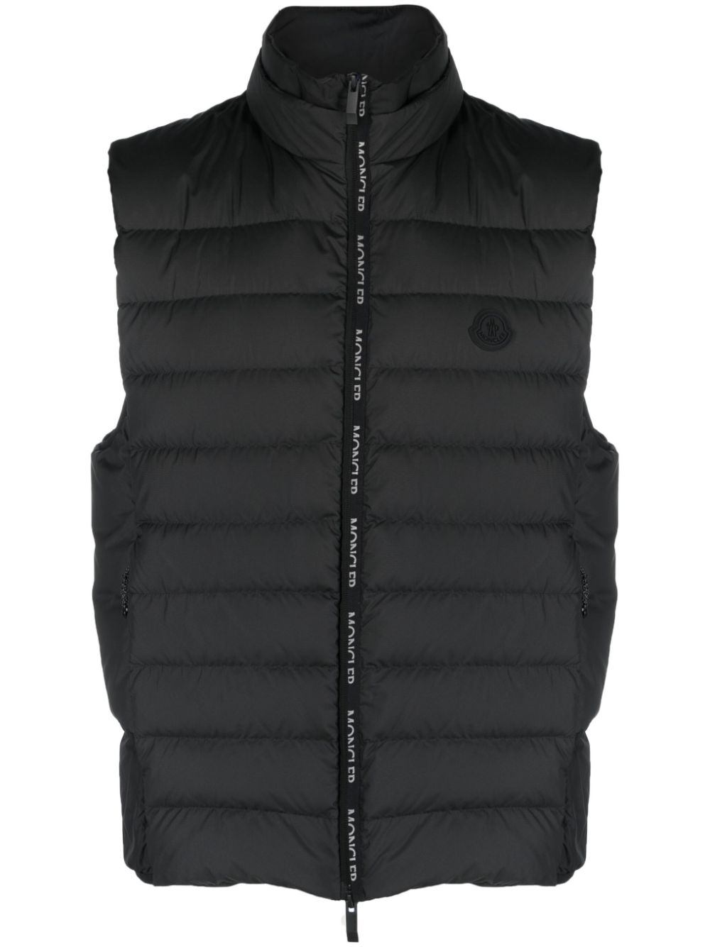 Moncler padded down gilet - Black von Moncler