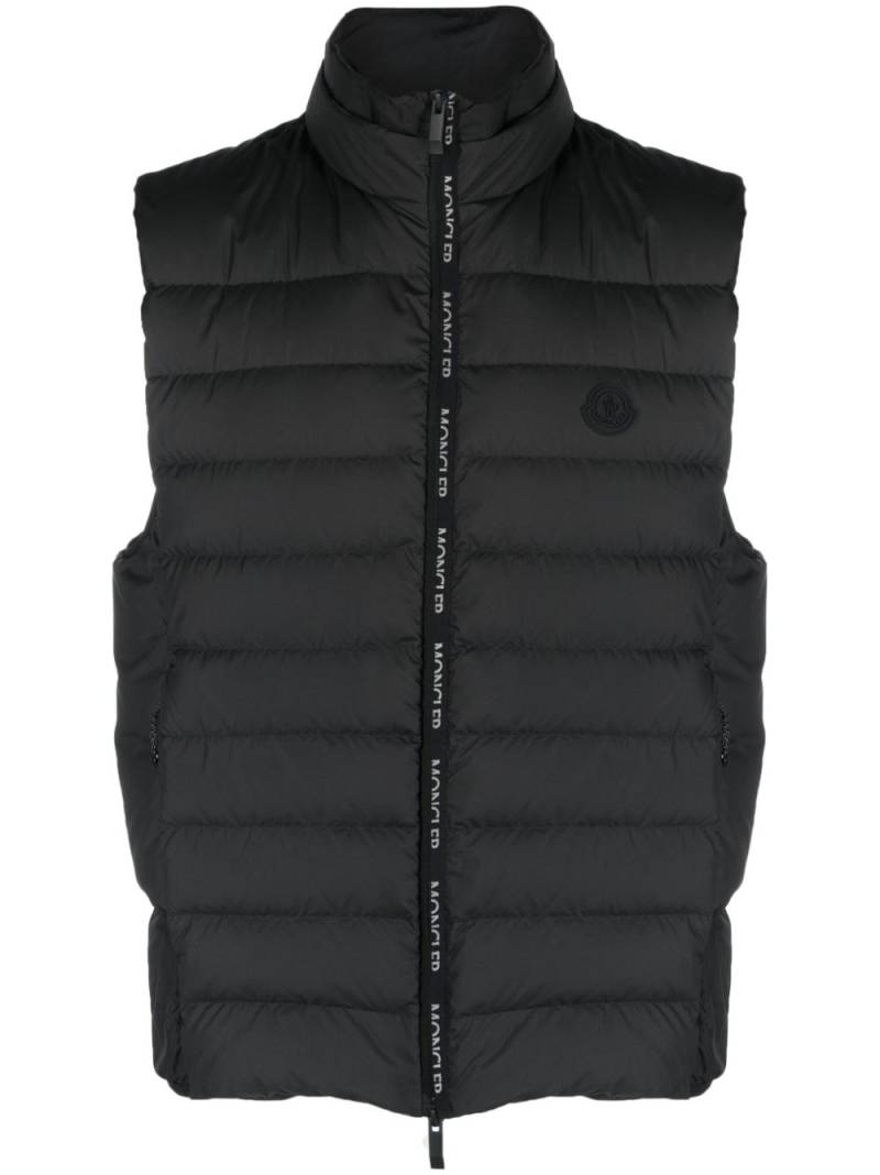 Moncler padded down gilet - Black von Moncler