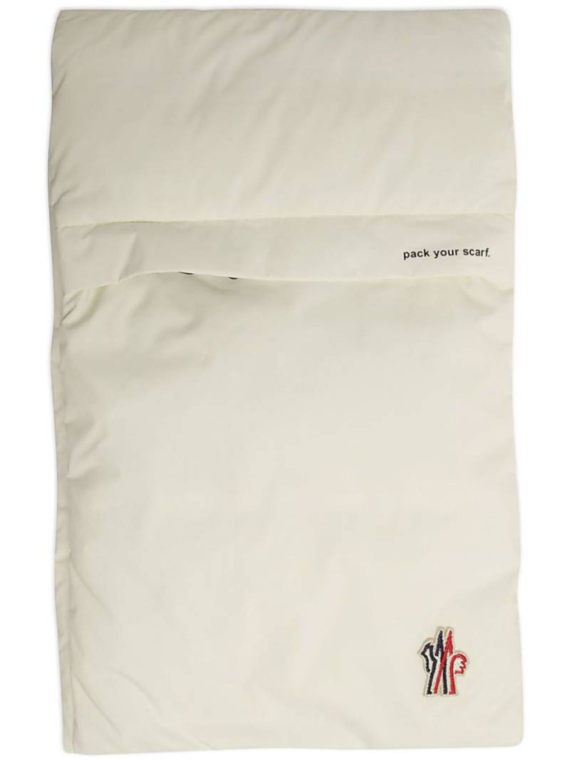 Moncler padded scarf - White von Moncler