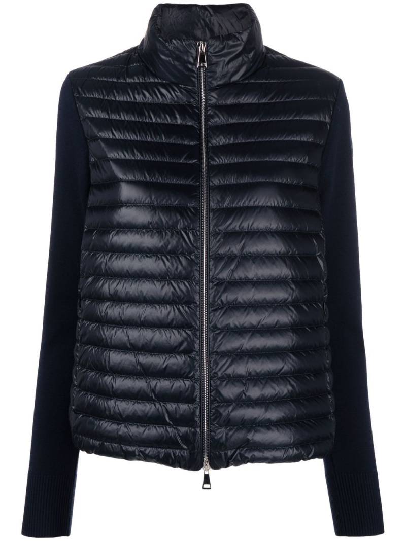 Moncler padded wool cardigan - Blue von Moncler