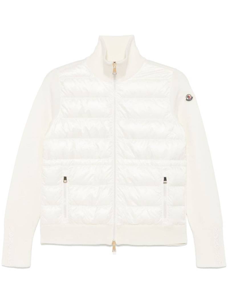 Moncler panelled cardigan - White von Moncler