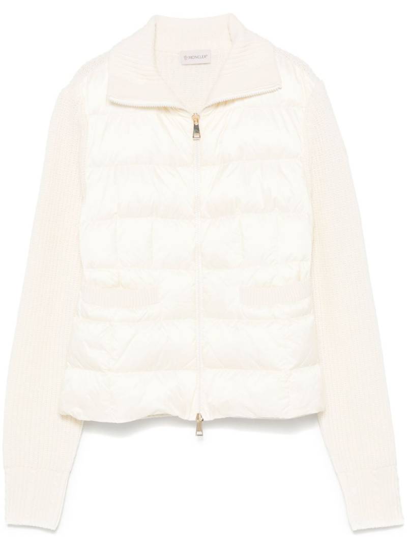 Moncler panelled jacket - White von Moncler