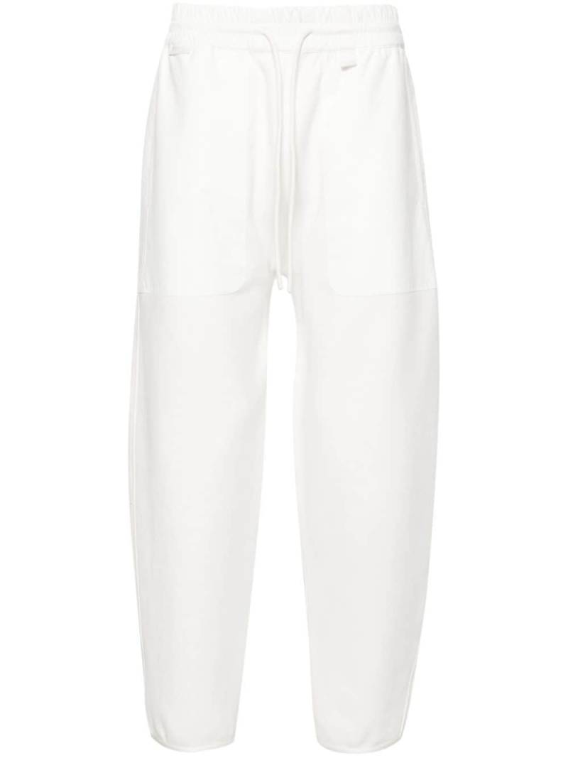 Moncler panelled mid-rise track trousers - White von Moncler