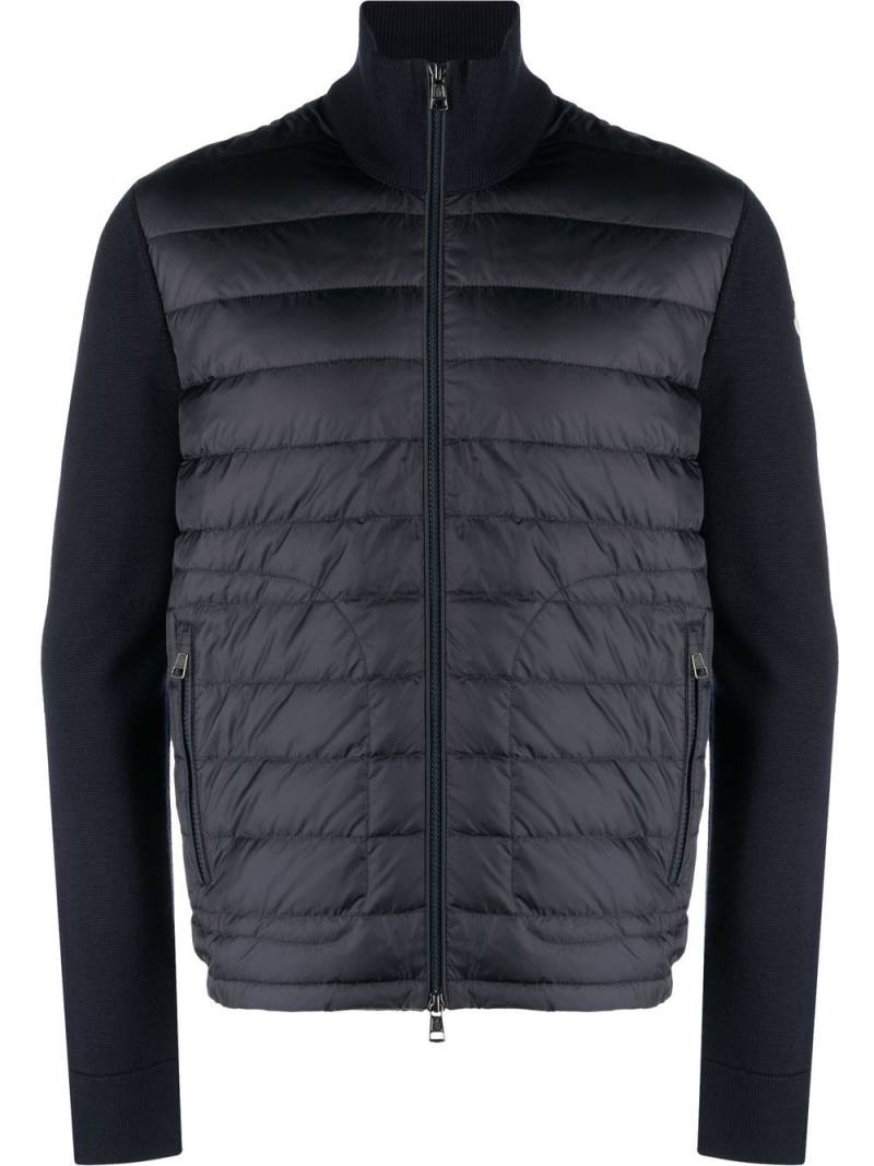 Moncler quilted padded zipped cardigan - Blue von Moncler