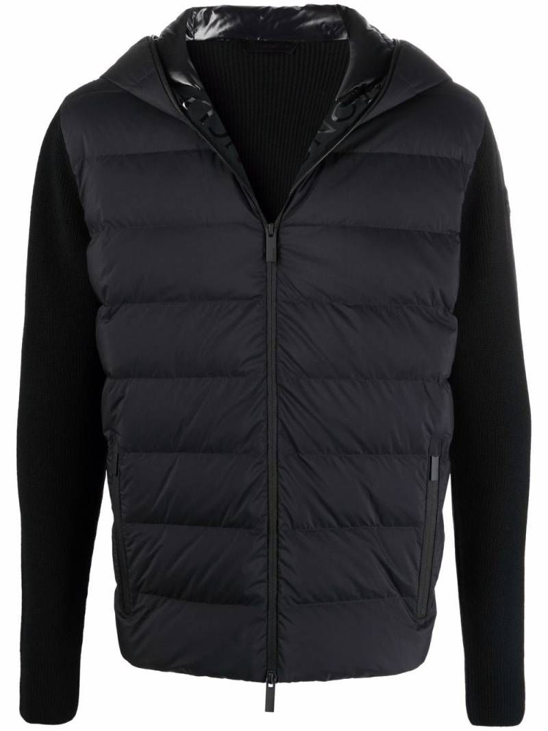 Moncler quilted wool jacket - Black von Moncler