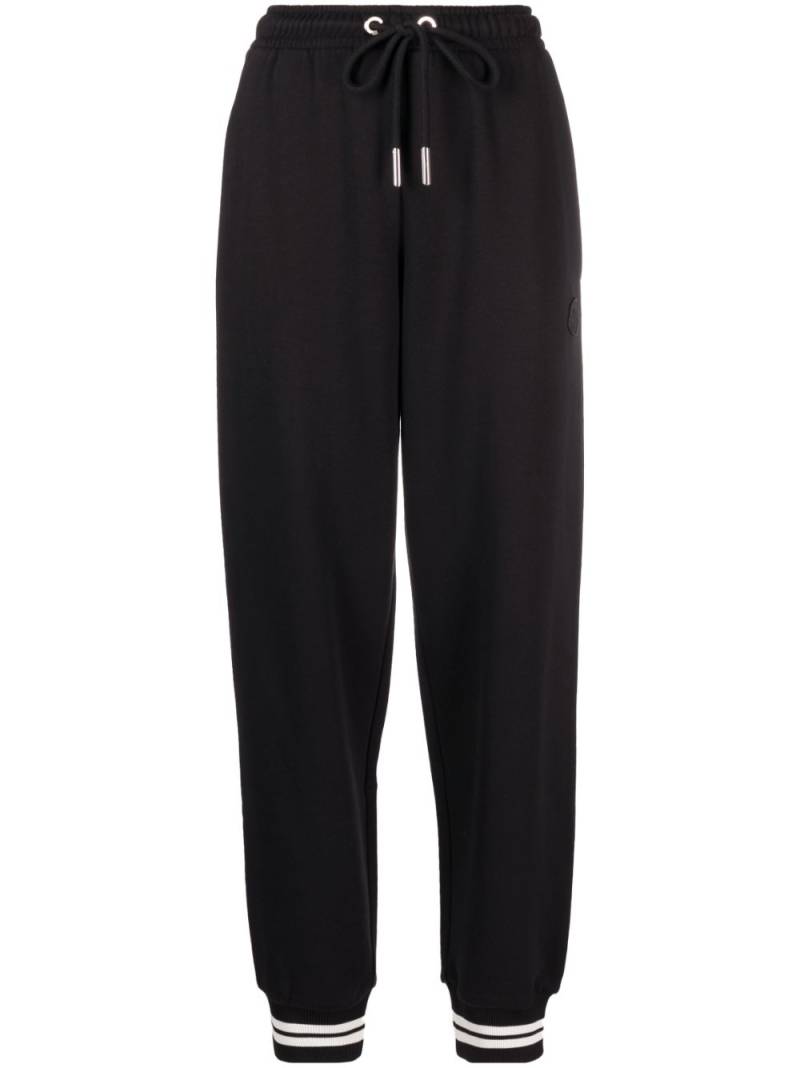 Moncler stripe-trim track pants - Black von Moncler