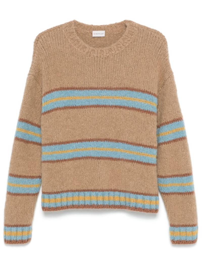 Moncler striped sweater - Brown von Moncler