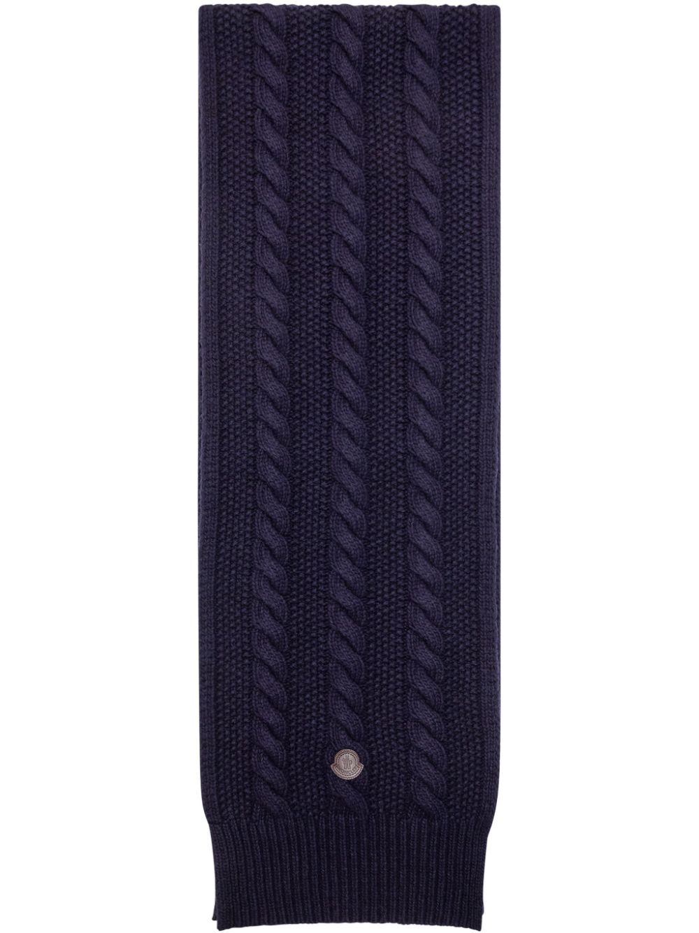 Moncler tricot-knit scarf - Blue von Moncler