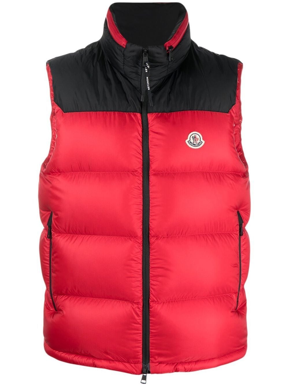 Moncler Ophrys two-tone padded gilet - Red von Moncler