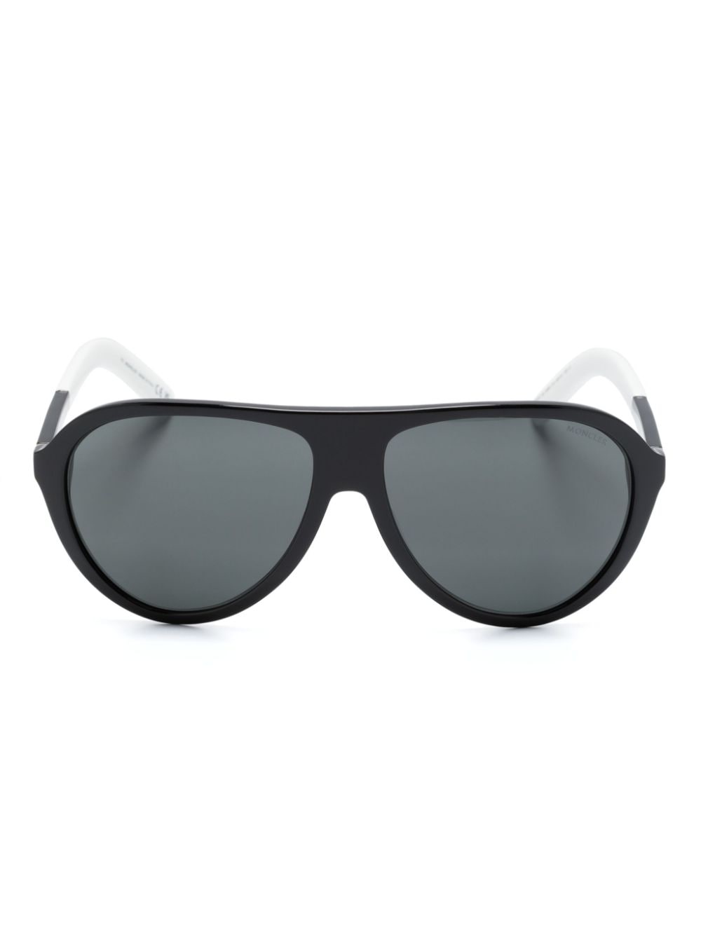 Moncler Eyewear two-tone pilot-frame sunglasses - Black von Moncler Eyewear