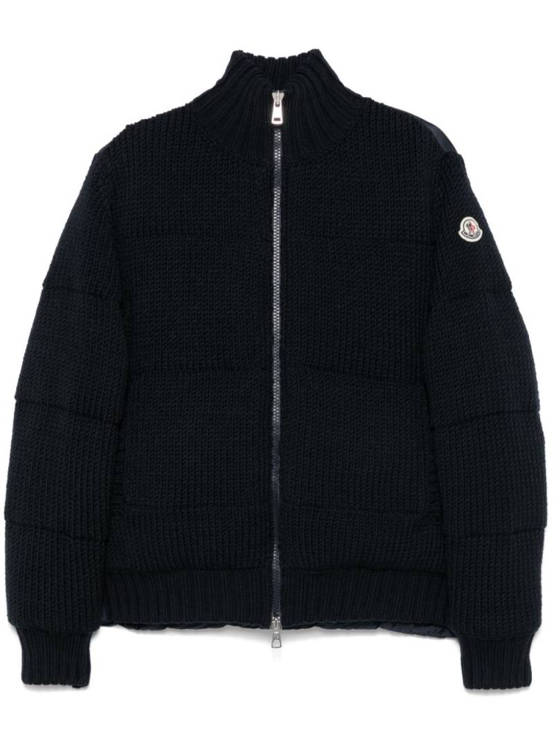 Moncler virgin wool jacket - Blue von Moncler